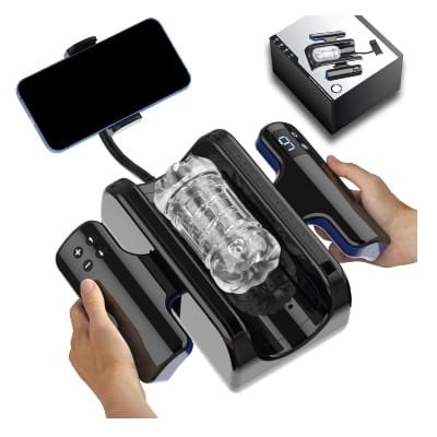 Auto Stroker Heating Masturbator with Two Handles