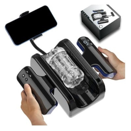 Auto Stroker Heating Masturbator with Two Handles